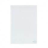 Placa cega com suporte 4x2 - Novara Glass Branco